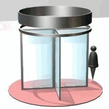CỬA KÍNH XOAY TỰ ĐỘNG 3 -> 4 CÁNH