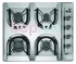  Bếp gas Teka ES 60.2 4G Ai AL, bếp ga Teka CG LUX 75 2G AI AL TR nhập khẩu nguyên chiếc từ Tây Ban 