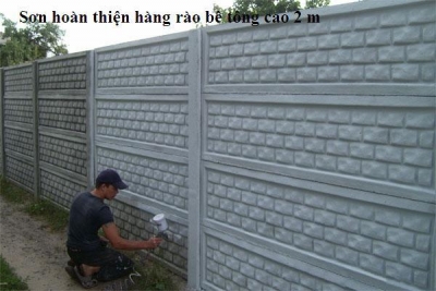 Hàng rào bê tông đẹp