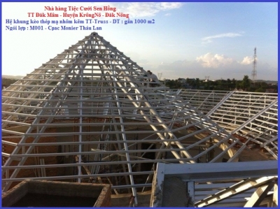 HỆ VÌ KÈO THÉP NHẸ THƯƠNG HIỆU TT-TRUSS