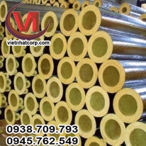 Ống rockwool định hình cách nhiệt đường ống lò hơi