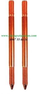 Cọc tiếp địa thép mạ đồng D16, dài 2,4m