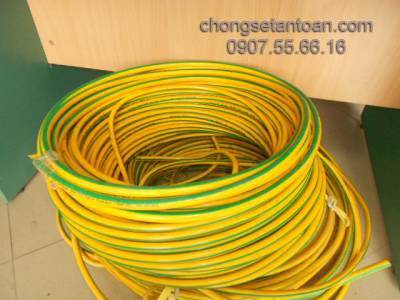 Cáp đồng tiếp địa bọc PVC