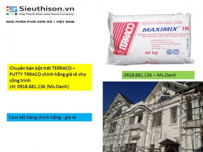Đại lý bán vữa dán gạch Terraco Terrafix xám bao 25kg tại quận 7