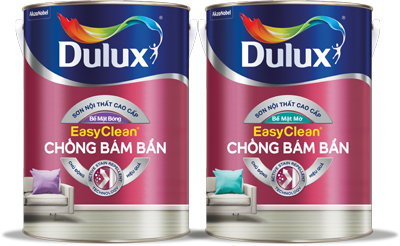 Sơn Nội Thất Dulux Easyclean Chống Bám Bẩn Tiết Kiệm Thời Gian Lau Chùi