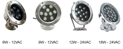 Đèn âm nước hồ cá koi