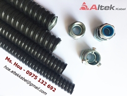 Ống ruột gà lõi thép luồn dây điện/Đầu nối ống ruột gà – Hàng sẵn – Giá tốt