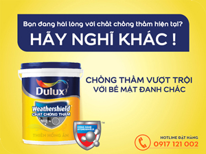 Các ưu điểm nổi bật của sơn chống thấm Dulux Weathershield