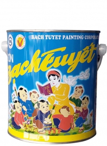 Sơn dầu Alkyd Bạch Tuyết trắng mờ thích hợp để sử dụng vật liệu trong nhà và ngoài trời