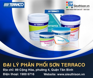  Đại lý cấp 1 phân phối các dòng sản phẩm sơnTerraco 