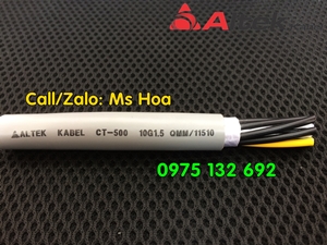 Cáp tín hiệu/Cáp điều khiển 10x0.5, 10x0.75, 10x1.0, 10x1.5mm2 hàng sẵn – Toàn quốc