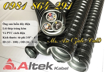 Ống sun sắt luồn dây điện bọc nhựa PVC hàng nhập khẩu