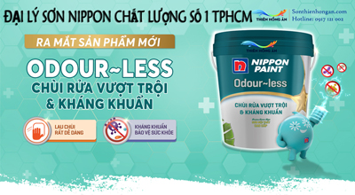 Sơn Nippon Odour-less tiêu diệt sạch vi khuẩn lên đến 99,9%
