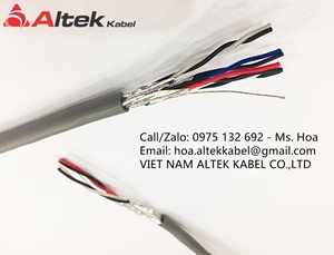 Cáp tín hiệu vặn xoắn 16AWG 2 Pair chống nhiễu hai lớp