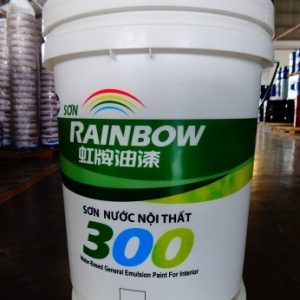 Sơn Nước Nội Thất Thông Thường Màu Trắng Rainbow 300 Thùng 18 Lít