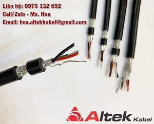 Cáp tín hiệu truyền thông công nghiệp RS485 22AWG 1Pair, 2Pair có CO, CQ