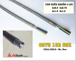 Cáp điều khiển PVC/PVC/CU 4 x 0.5mm2 giá tốt
