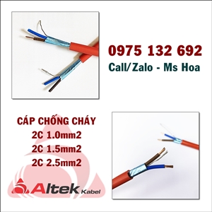 Cáp chống cháy 2C 1.0mm2 Fire Resistant Cable 2x1.0 Altek Kabel