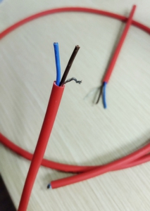 Cáp chống cháy 2x1.0mm2 (vỏ đỏ) có chống nhiễu AL+E