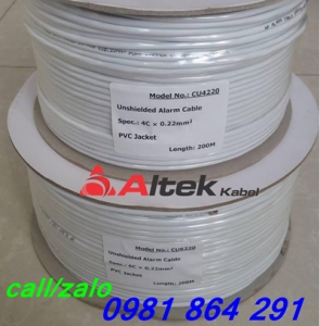 Dây cáp báo cháy lõi đồng tiết diện 0.22mm2 Altek kabel     