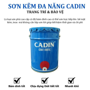 Sơn kẽm đa năng CADIN không cần sơn lót, cực kì bám dính