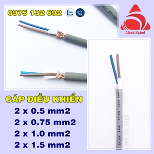 Cáp điều khiển 2x1.5 CT-500, 2x1.5 SH-500 Altek Kabel