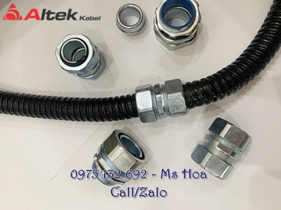 Ống ruột gà 3/4” (19mm – 24mm) Ống kẽm đàn hồi màu đen