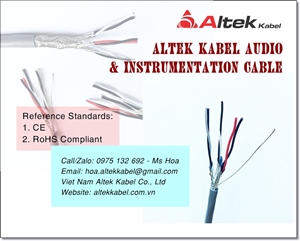 Dây cáp điều khiển / Cáp âm thanh / Cáp loa / Cáp điện / chống nhiễu 18AWG được phân phối bởi Công t