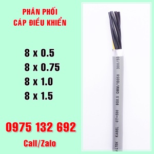 Phân phối cáp điều khiển 8 lõi sẵn kho Hà Nội, Hồ Chí Minh