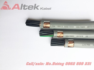 Cáp điều khiển có lưới chất lượng đạt tiêu chuẩn Châu Âu 