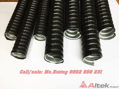 Ống ruột gà lõi thép, bọc nhựa PVC
