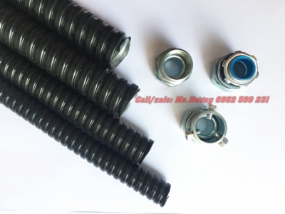 Ống thép đàn hồi luồn dây điện bọc nhựa PVC