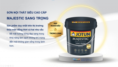 Sơn nội thất Jotun cao cấp Majestic sang trọng mới ra mắt