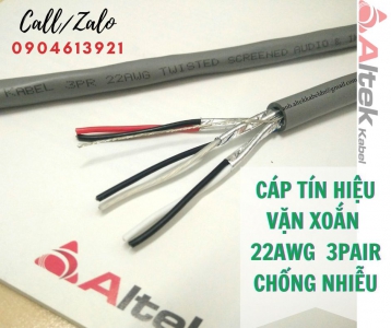 Cáp tín hiệu vặn xoắn chống nhiễu AWG 