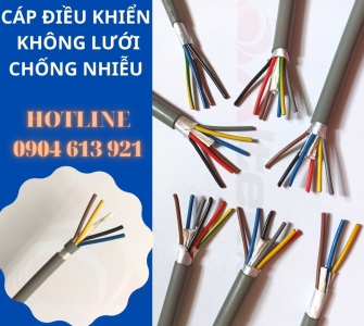 Cáp điều khiển không lưới chống nhiễu từ 2 đến 30 lõi giá sỉ toàn quốc 