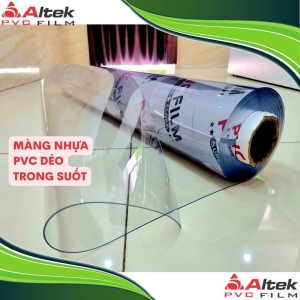 Màng nhựa PVC dẻo trong suốt khổ lớn các loại ALTEK PVC FILM