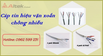 Cáp tín hiệu Altek kabel vặn xoắn chống nhiễu 