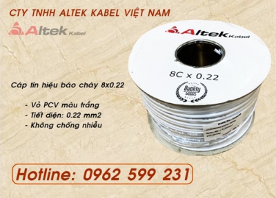 Phân phối cáp báo cháy Altek kabel 4x0.22, 6x0.22, 8x0.22 mm2