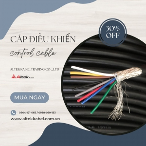 Cáp điều khiển / Cáp tín hiệu quy cách 2/4/6/8 lõi x 0.22mm 