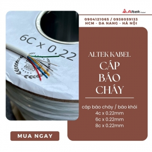 Cáp điều khiển, cáp tín hiệu báo cháy báo khói 4/6/8 lõi
