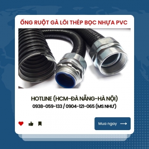 Ống Ruột Gà Lõi Thép Bọc Nhựa PVC / Lõi Thép Mạ Kẽm - Gía Cạnh Tranh