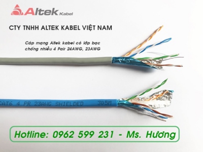 Cáp mạng Altek kabel UTP Cat5e, UTP Cat6, FTP5e, FTP6