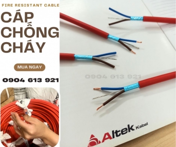 Cáp tín hiệu báo cháy 2x1.5mm chống cháy chống nhiễu 