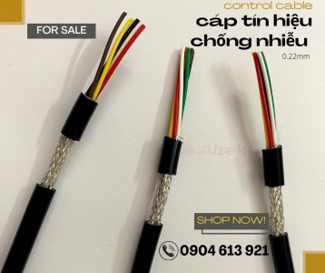 Dây cáp tín hiệu chống nhiễu 2/4/6/8 lõi sợi nhuyễn đồng 