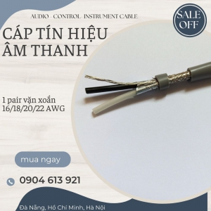 Cáp tín hiệu âm thanh 1 pair 16awg vặn xoắn chống nhiễu Altek Kabel 