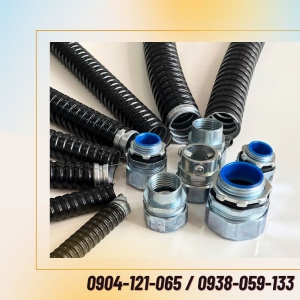 Ống ruột gà lõi thép (thép mạ kẽm) bọc nhựa PVC