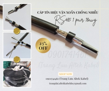 Cáp tín hiệu 1 pair 18awg RS485