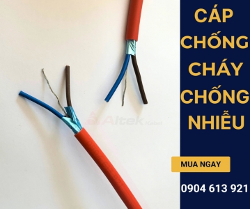 Cáp điều khiển chống cháy Altek Kabel 2x1.5mm chống nhiễu 