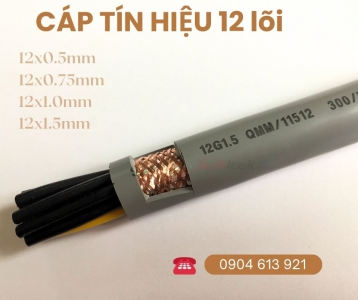 Dây tín hiệu 12 lõi, cáp điều khiển 12x0.5/ 12x0.75/12x1.0/12x1.5mm