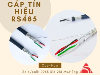 Cáp tín hiệu RS485 22AWG vặn xoắn